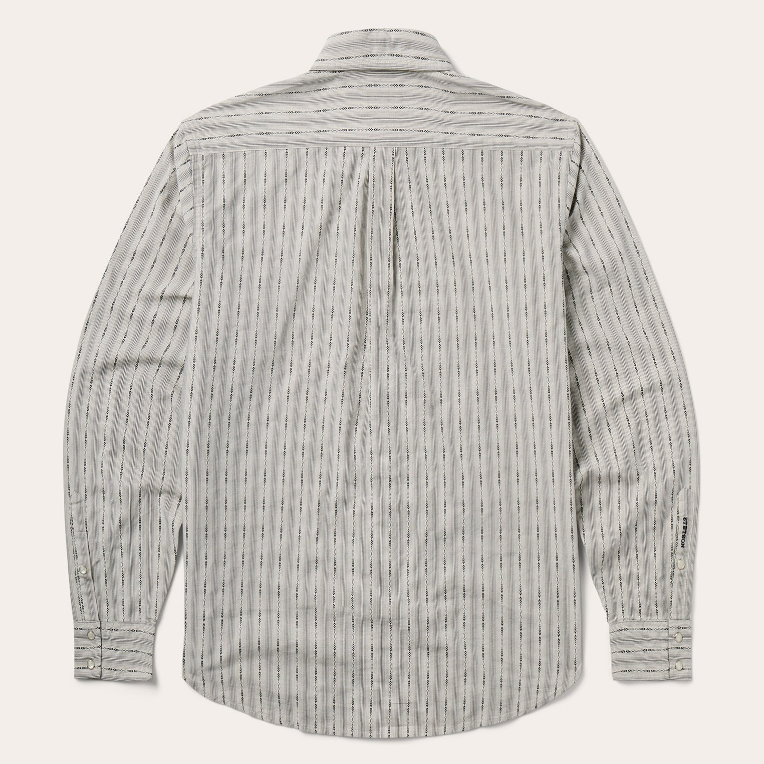 Dobby Stripe Shirt Tan | Stetson