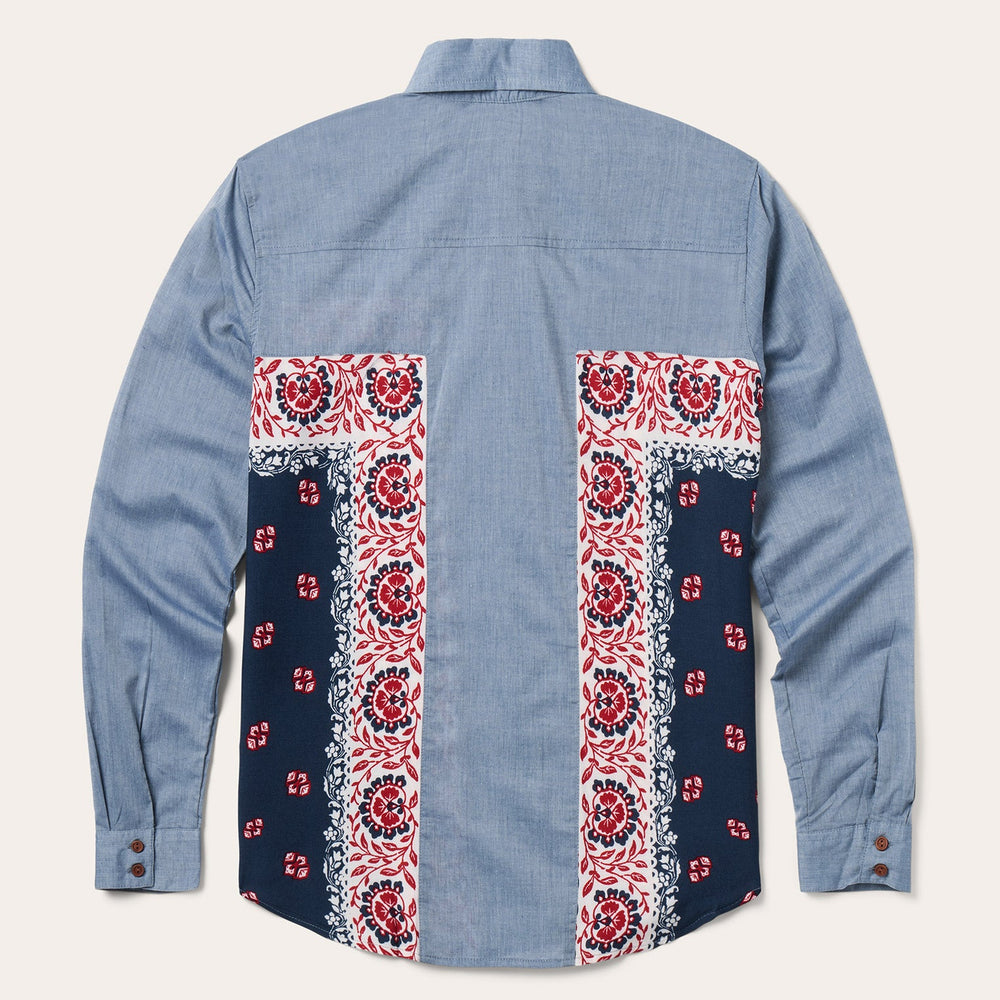 Chambray Bandana Shirt Blue | Stetson