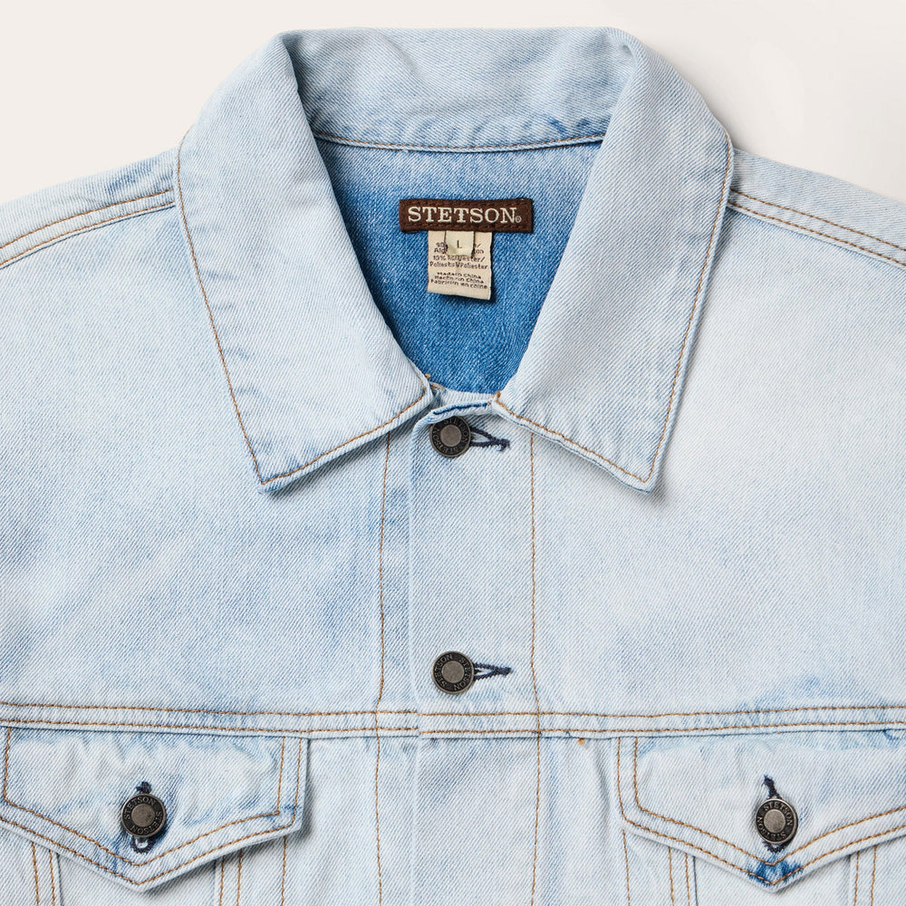 Light Denim Trucker Jacket Blue | Stetson