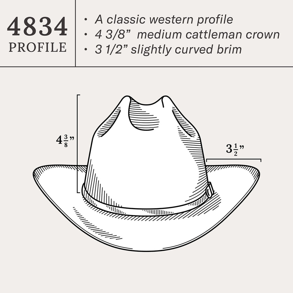 Primo Cognac 10X Straw Cowboy Hat Natural | Stetson