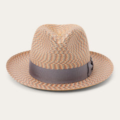 Emin Straw Fedora Quartz Mix | Stetson
