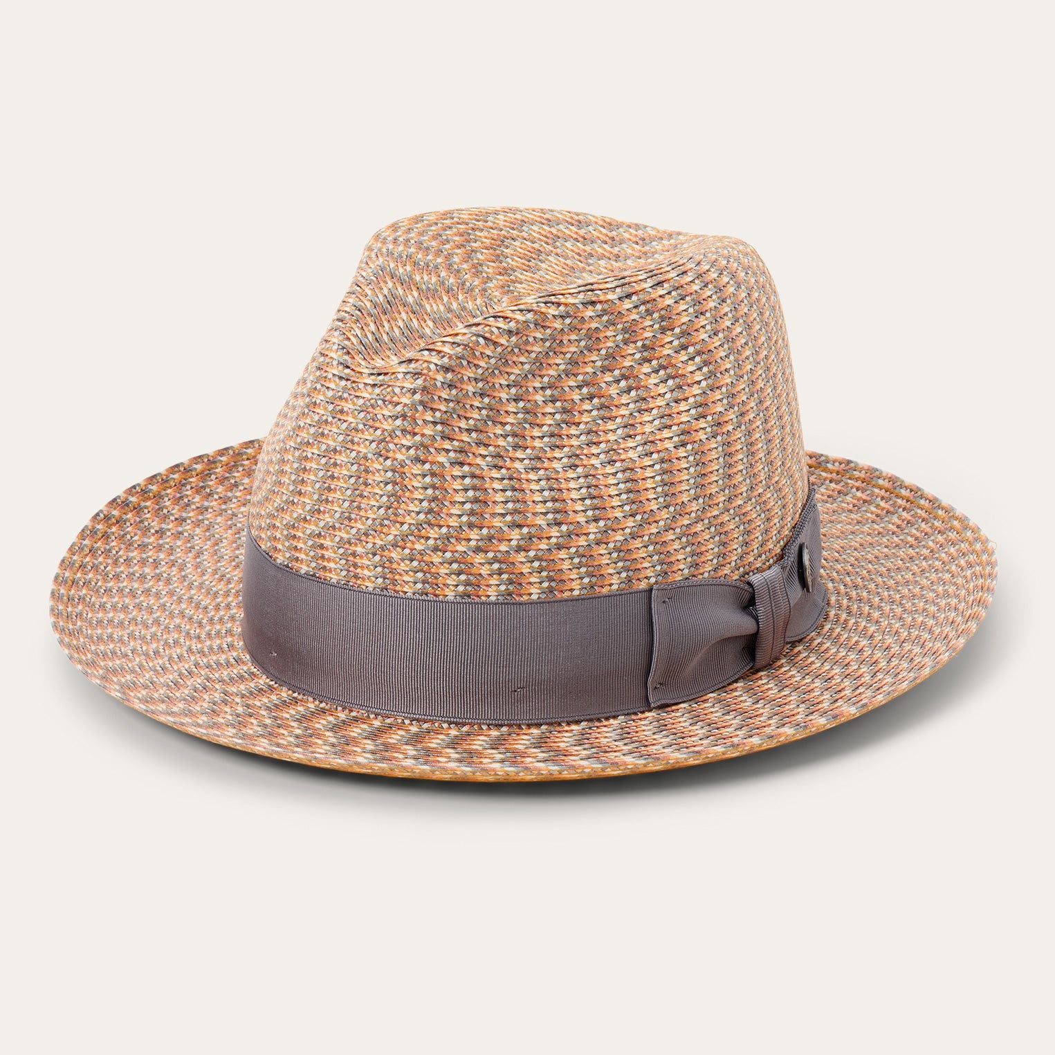 Emin Straw Fedora Quartz Mix | Stetson