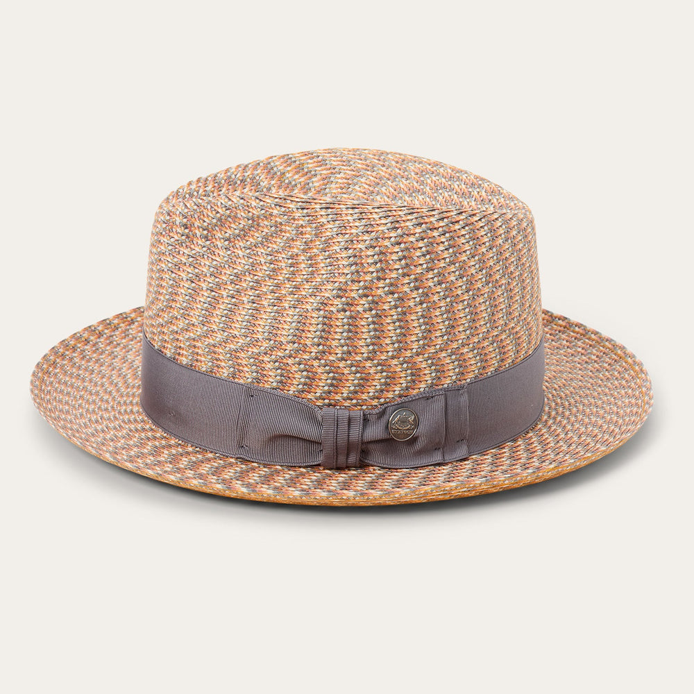 Emin Straw Fedora Quartz Mix | Stetson