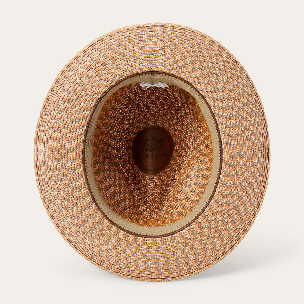 Emin Straw Fedora Quartz Mix | Stetson