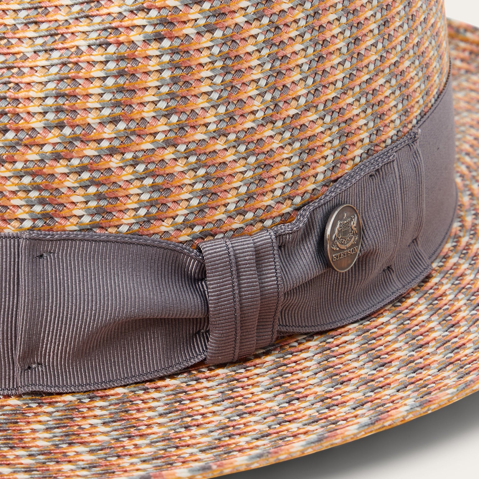 Emin Straw Fedora Quartz Mix | Stetson