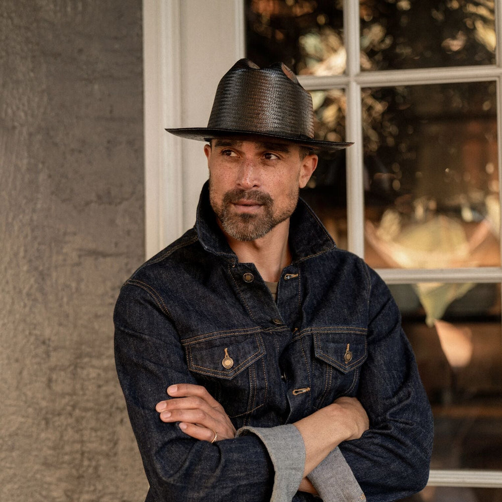 Open Road Straw Hat Black | Stetson