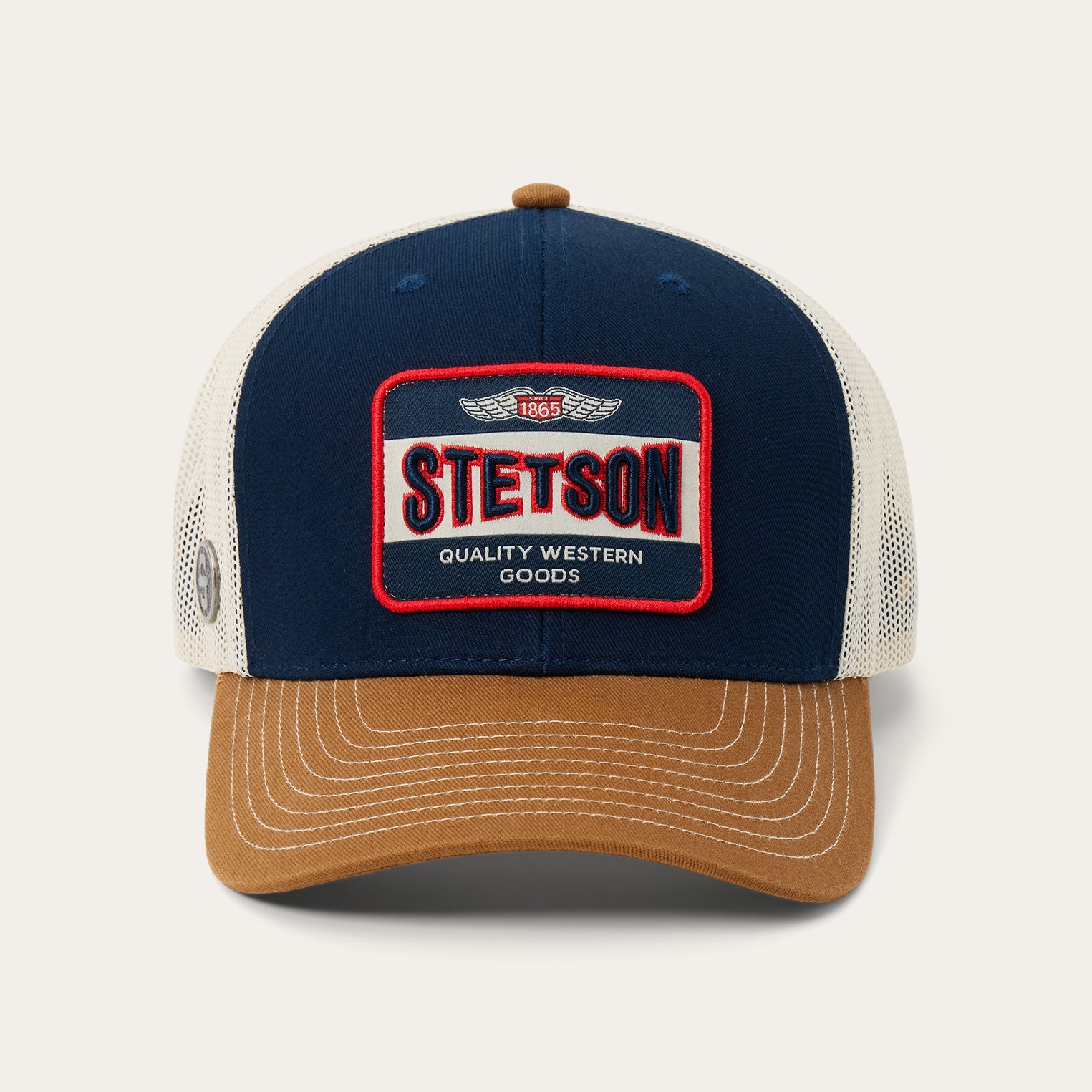 Vintage Patch Trucker Hat Navy | Stetson