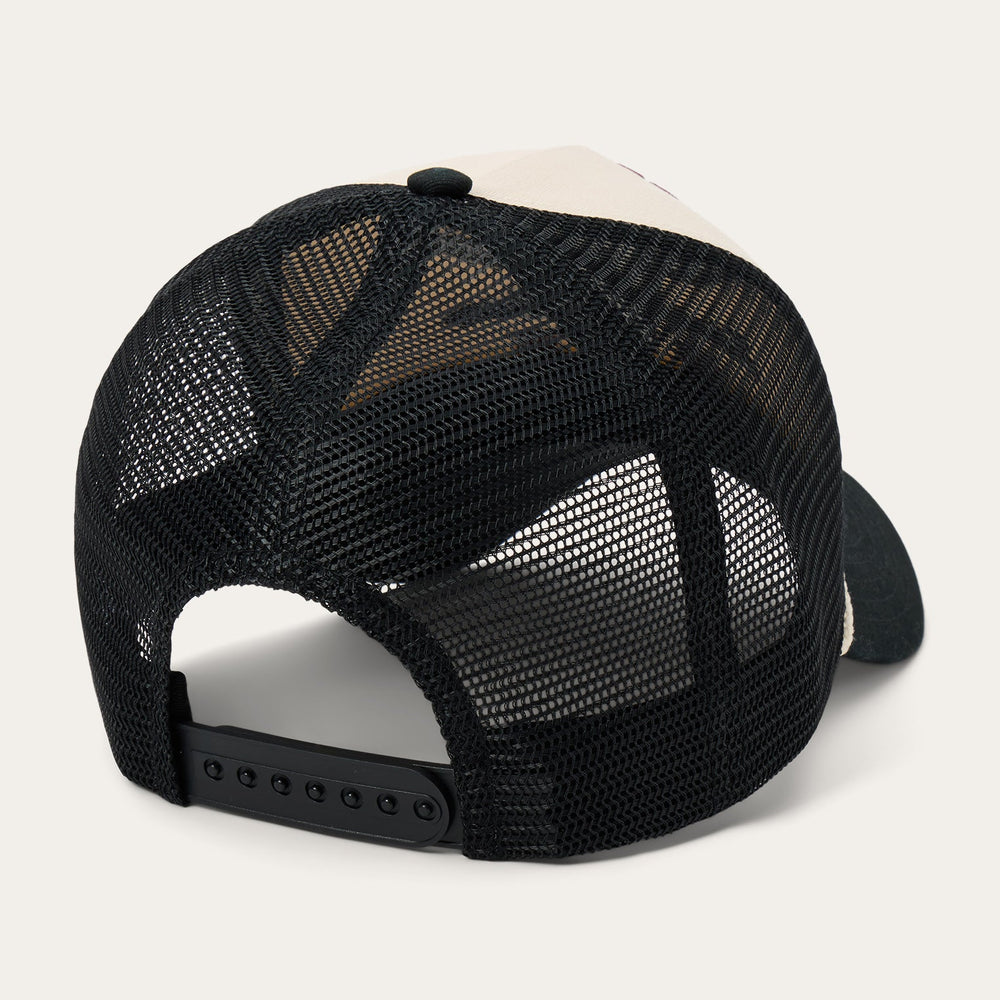 Skull Trucker Hat Off White / Black | Stetson