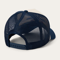 Skull Trucker Hat Off White / Blue | Stetson