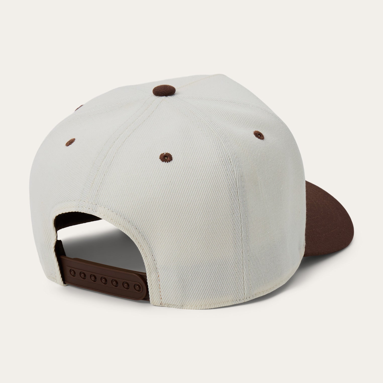 Cowhide Patch Trucker Hat Off White / Brown | Stetson