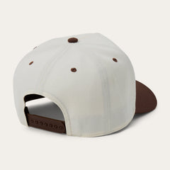 Cowhide Patch Trucker Hat Off White / Brown | Stetson