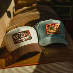 Buffalo Patch Trucker Hat Light Denim | Stetson