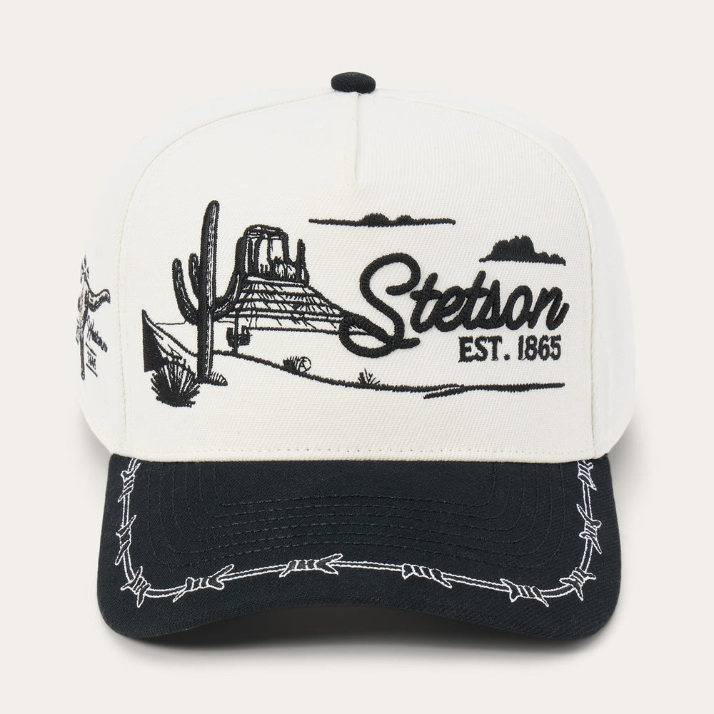 Landscape Trucker Hat Off White / Black | Stetson