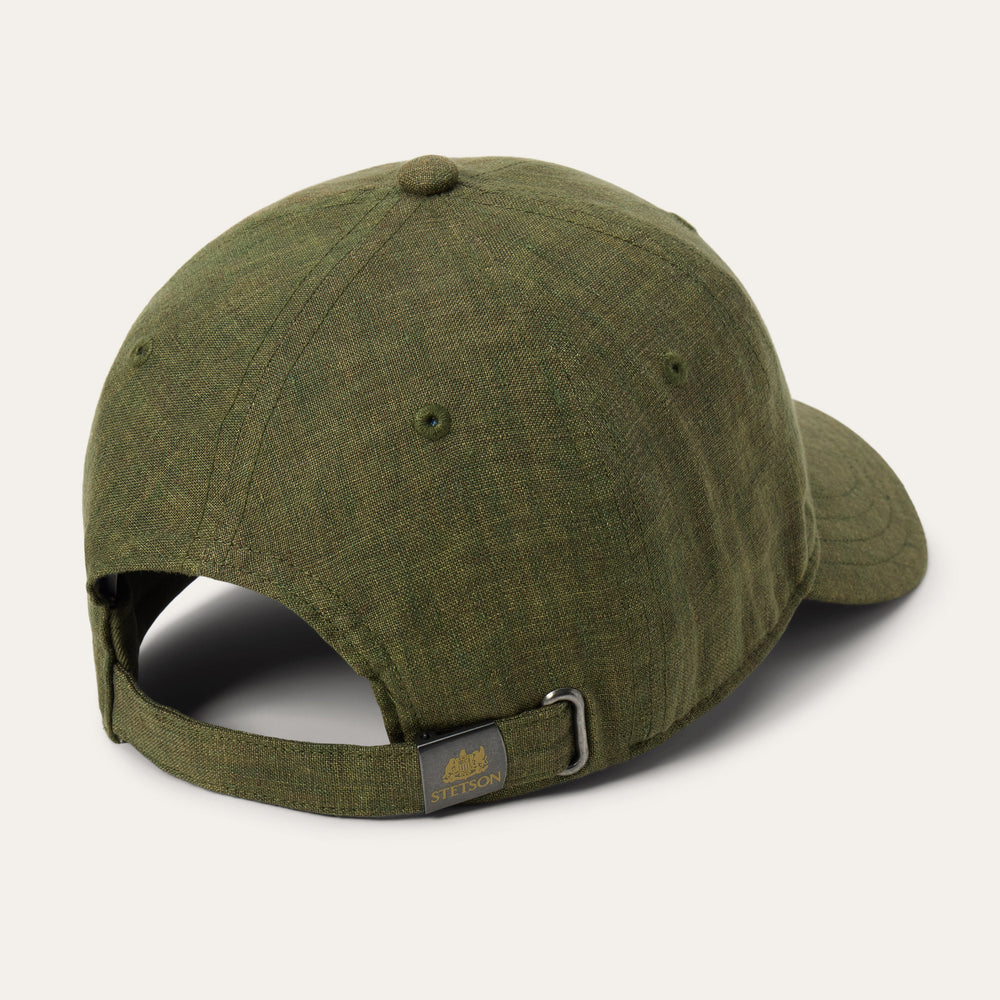 Linen Baseball Cap Olive | Stetson