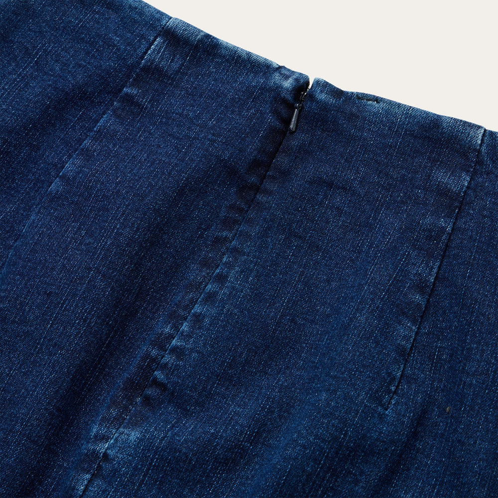 Stretch Denim Pencil Skirt Blue | Stetson