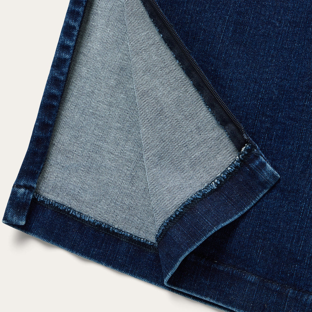 Stretch Denim Pencil Skirt Blue | Stetson