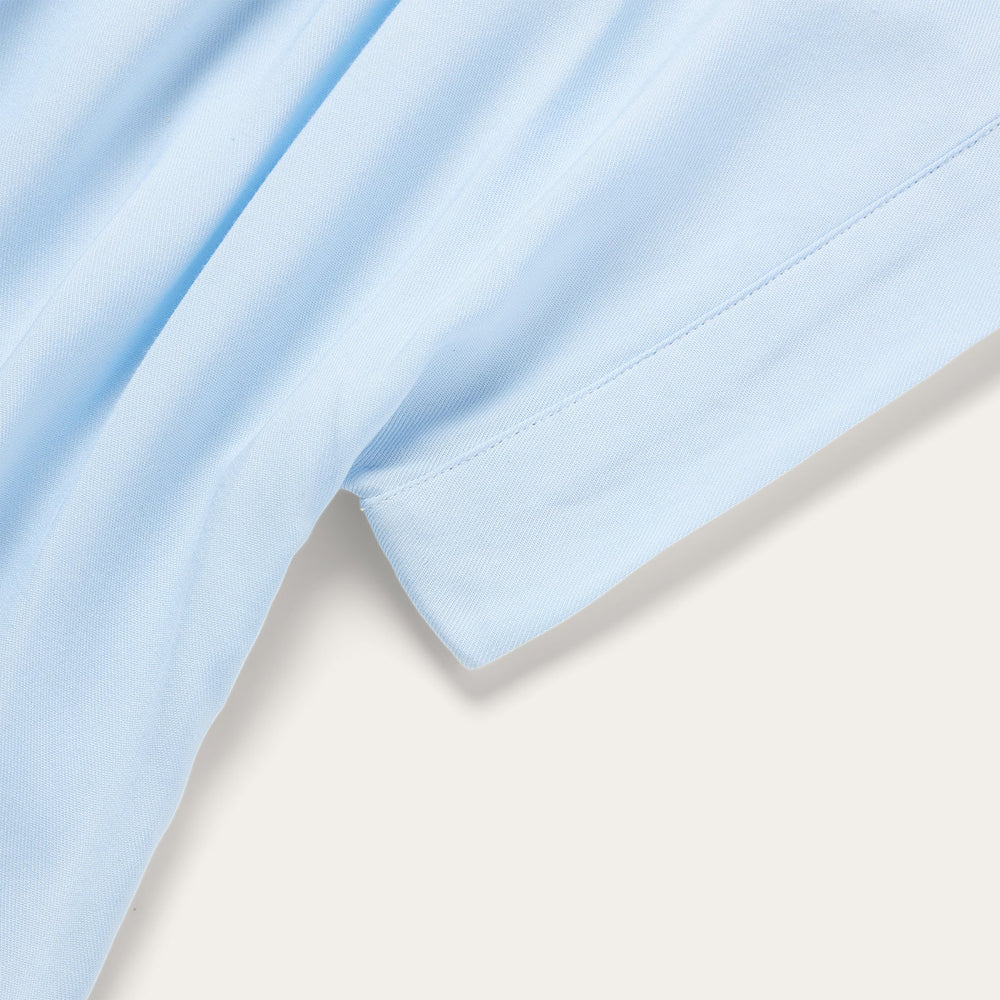 Twill Collared Blouse Blue | Stetson