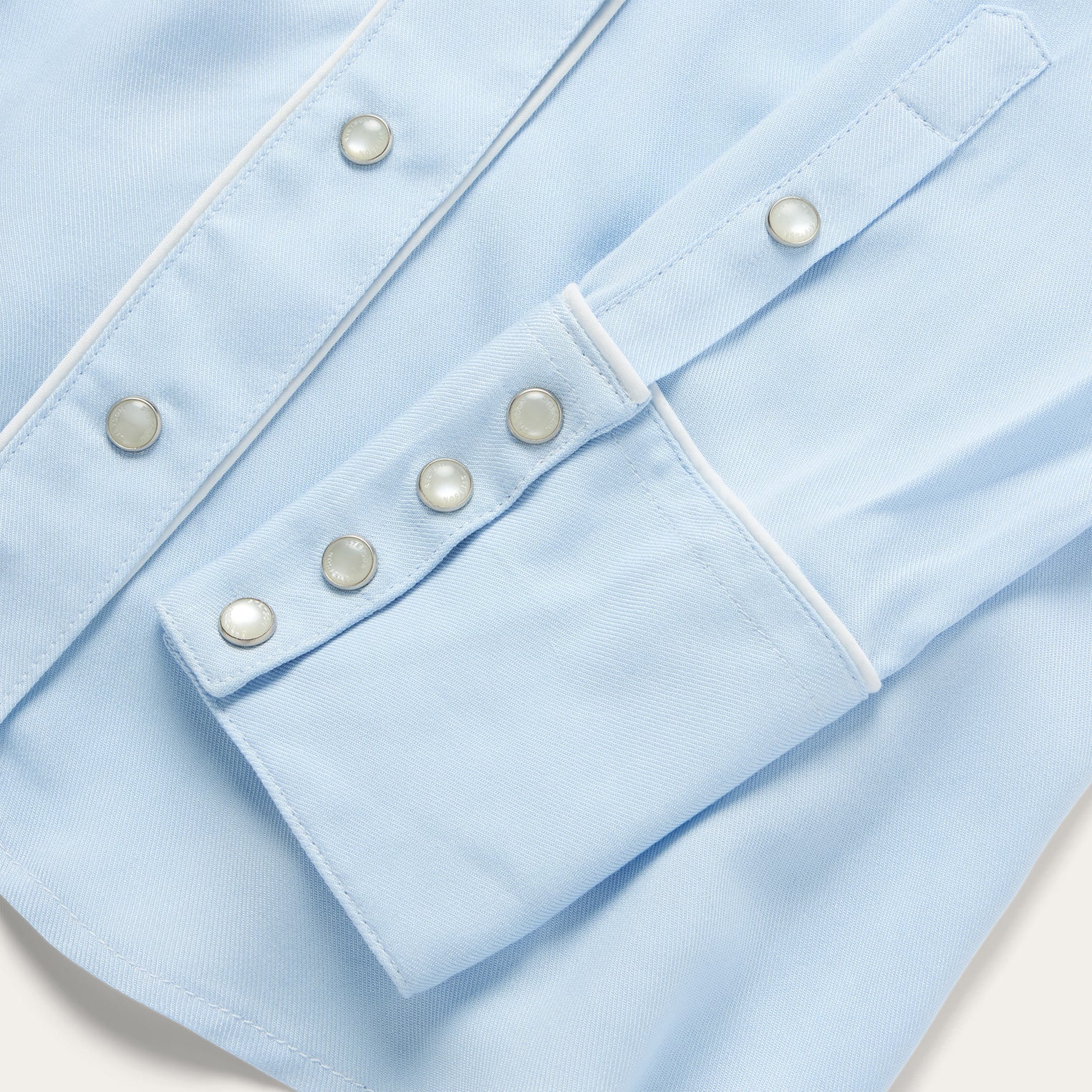 Embroidered Retro Western Shirt Blue | Stetson