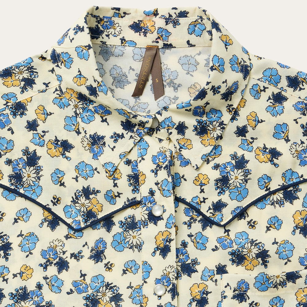 Field Flowers Print Shirt Yellow | Stetson
