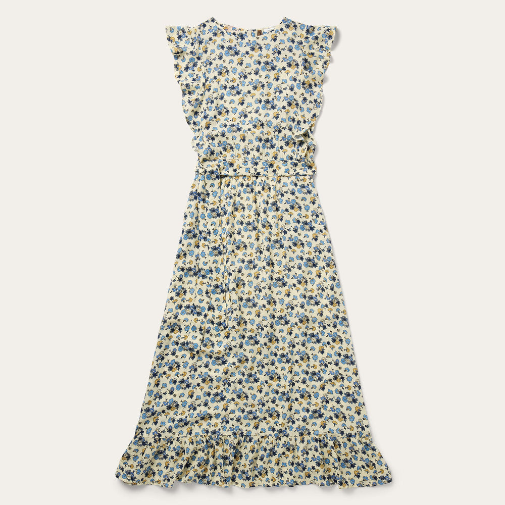 Field Flowers Print Peasant Dress Yellow | Stetson