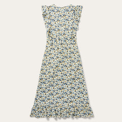 Field Flowers Print Peasant Dress Yellow | Stetson