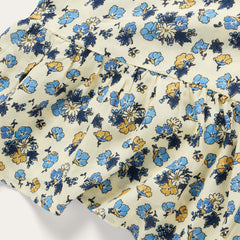 Field Flowers Print Peasant Dress Yellow | Stetson