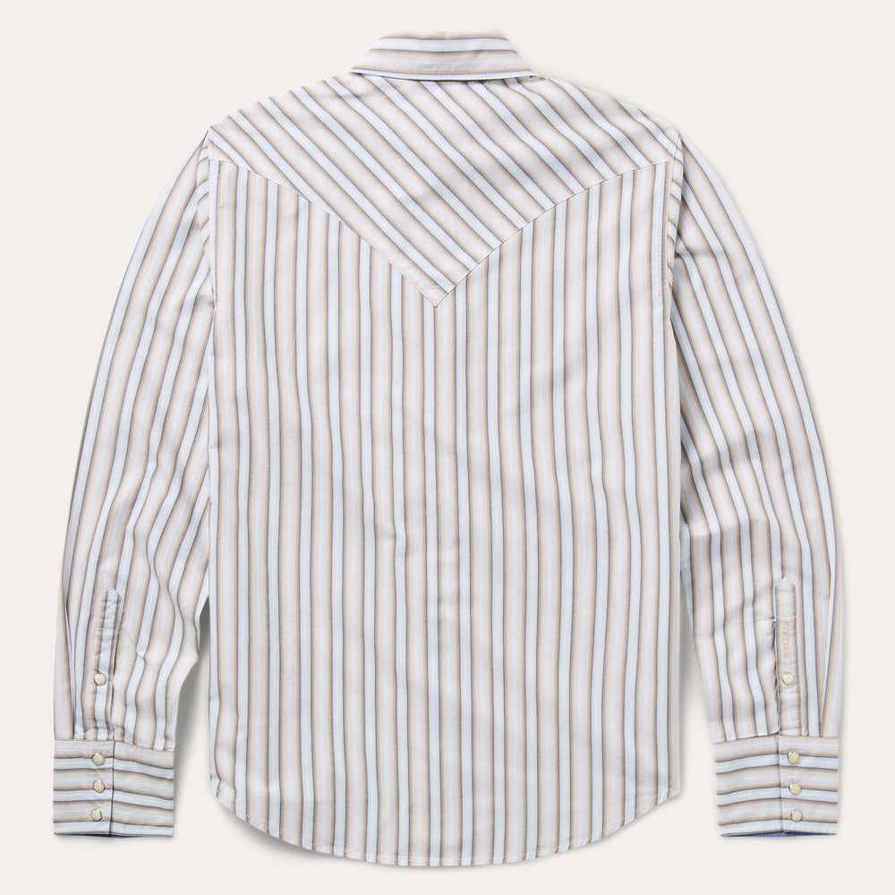 Ombre Stripe Western Shirt Brown | Stetson