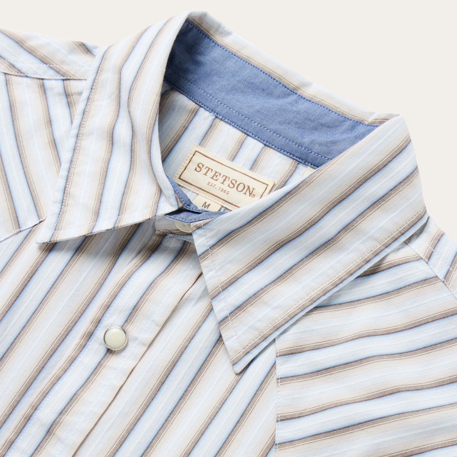 Ombre Stripe Western Shirt Brown | Stetson
