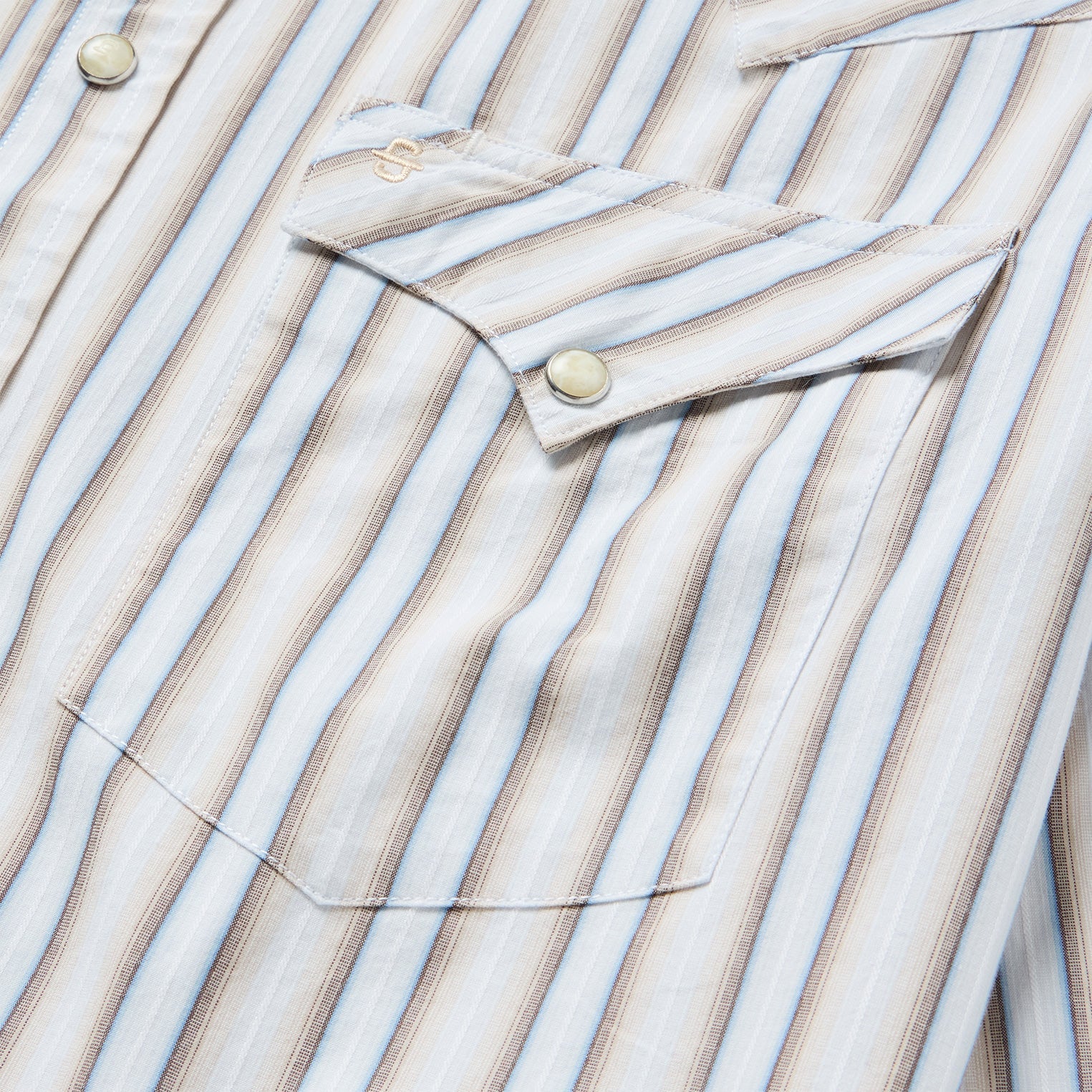 Ombre Stripe Western Shirt Brown | Stetson