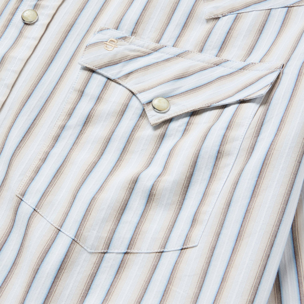 Ombre Stripe Western Shirt Brown | Stetson