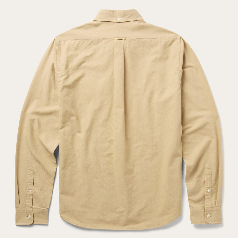 Peached Oxford Button-Down Shirt Tan | Stetson