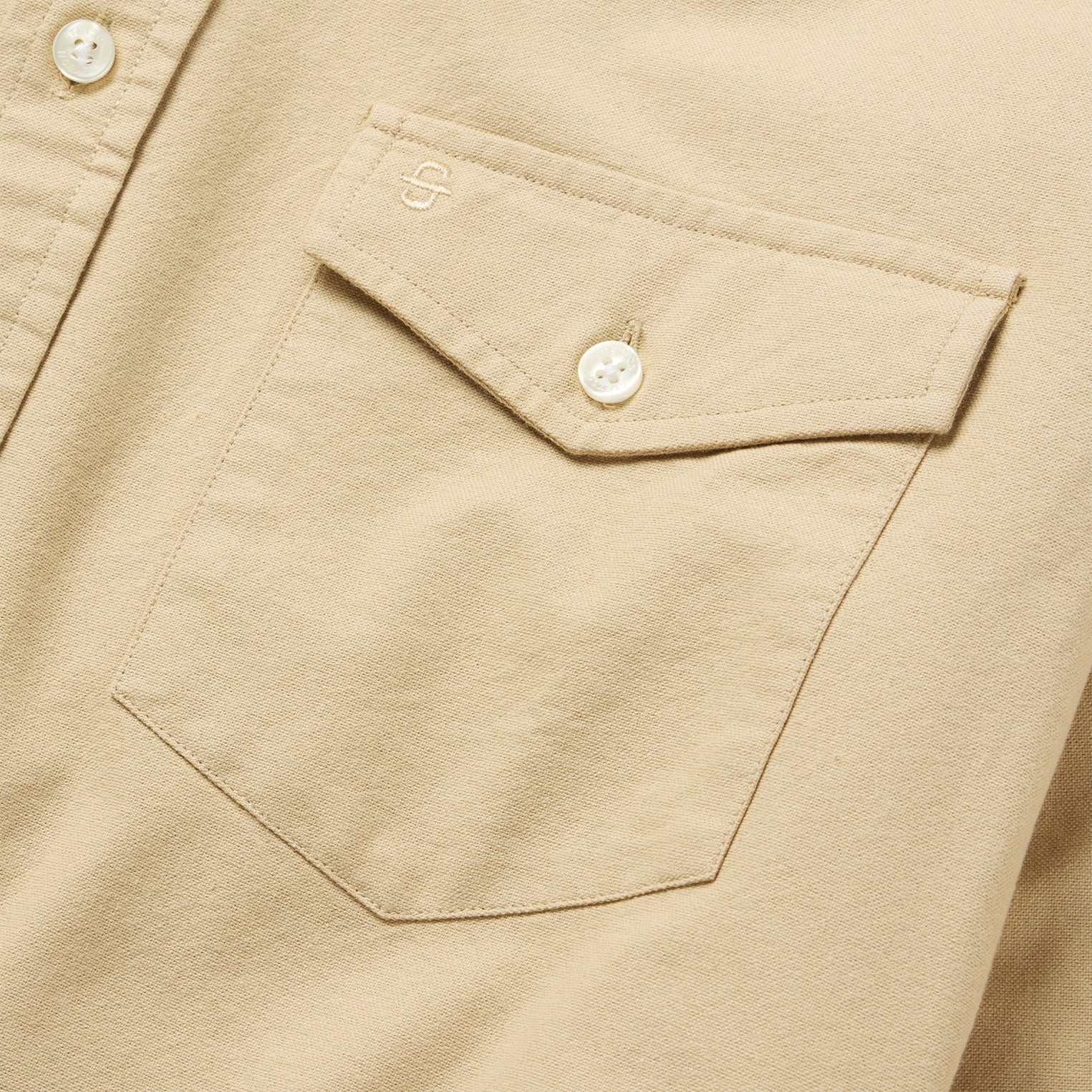 Peached Oxford Button-Down Shirt Tan | Stetson