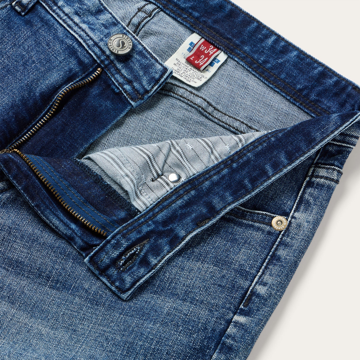 1015 Rocker Fit Stretch Jeans Blue | Stetson