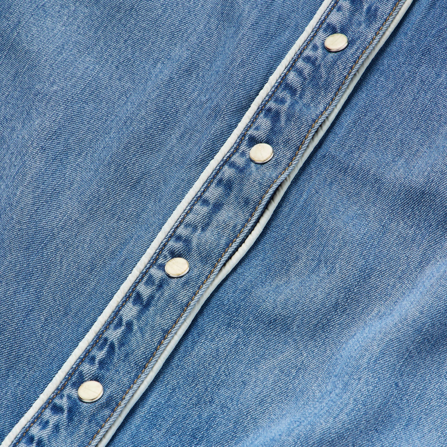 Sleeveless Denim Western Shirt Blue | Stetson