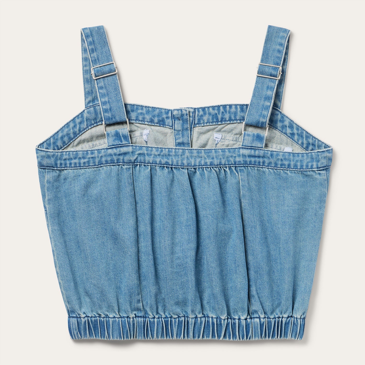 Button Front Denim Tank Top Blue | Stetson