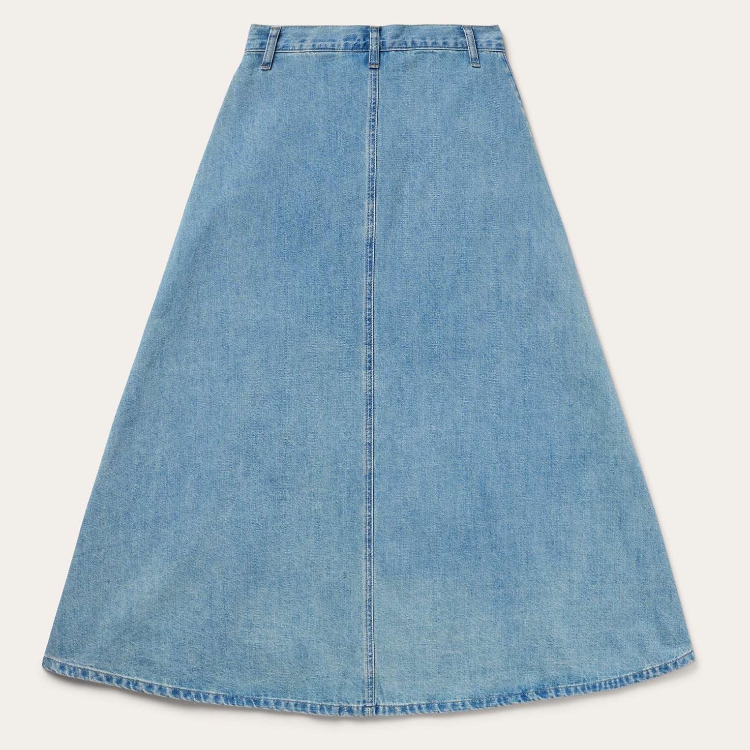 Light Wash Denim Skirt Blue | Stetson