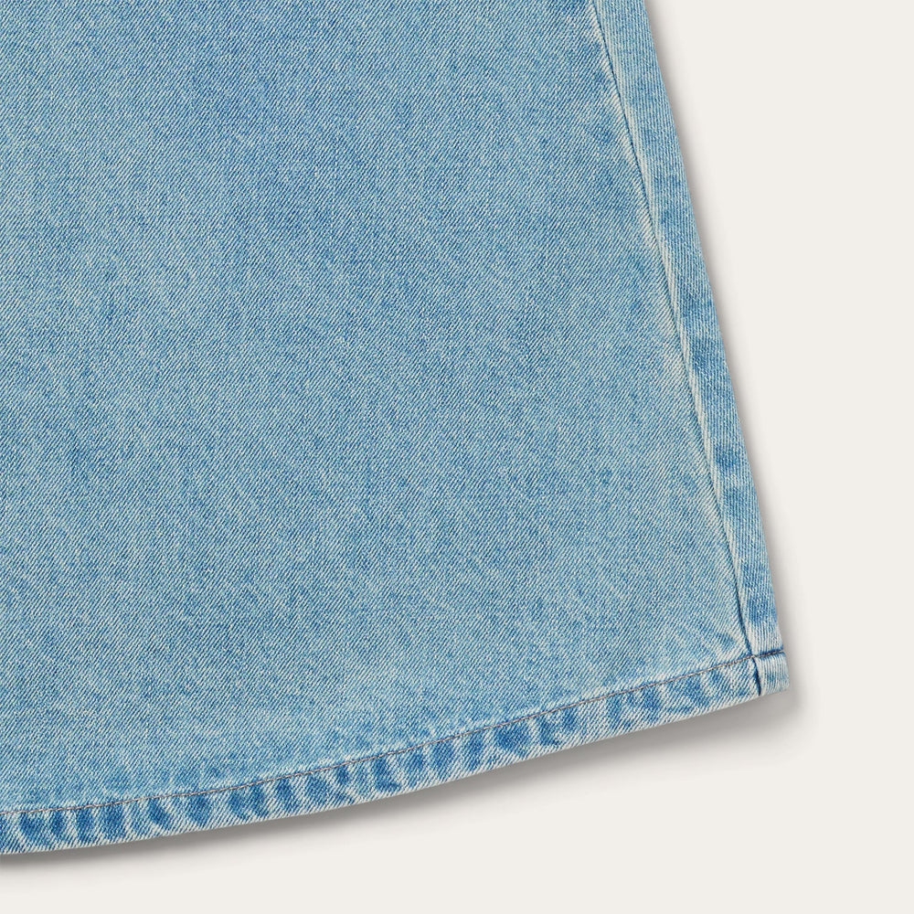 Light Wash Denim Skirt Blue | Stetson