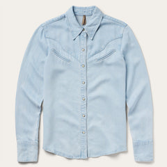 Arrow Pocket Denim Shirt Blue | Stetson
