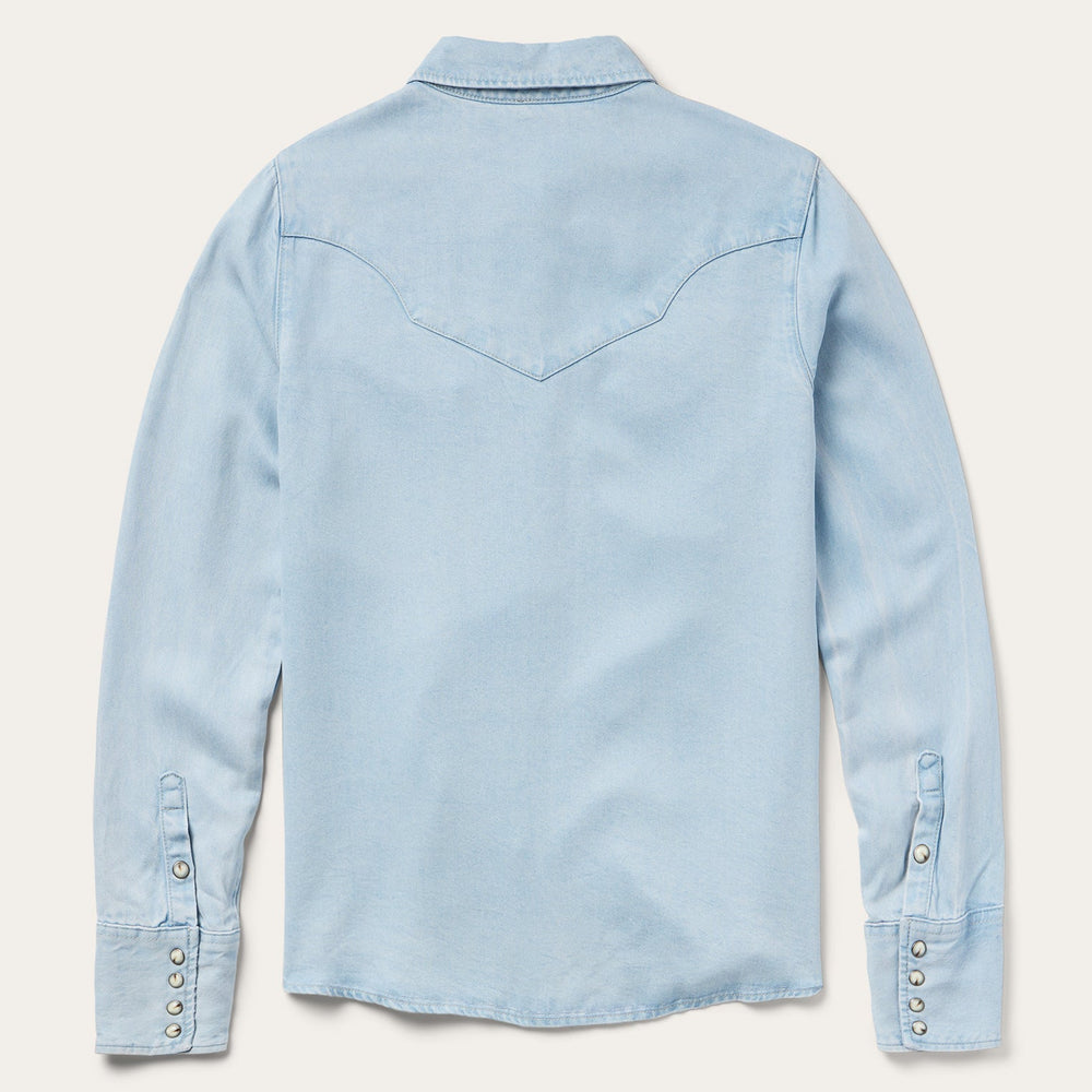 Arrow Pocket Denim Shirt Blue | Stetson