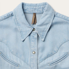 Arrow Pocket Denim Shirt Blue | Stetson