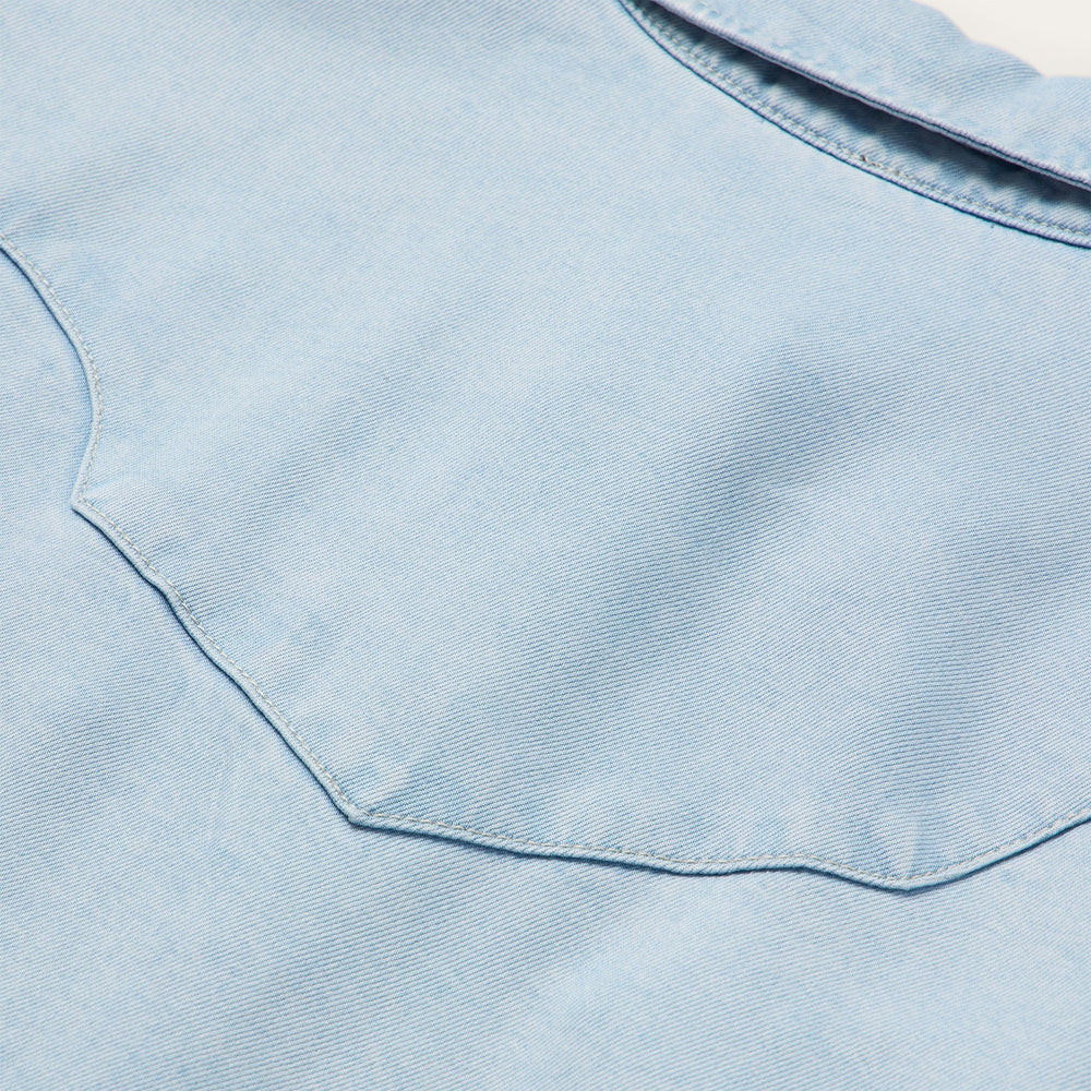 Arrow Pocket Denim Shirt Blue | Stetson