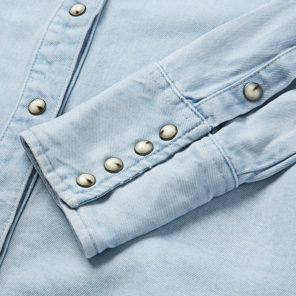 Arrow Pocket Denim Shirt Blue | Stetson