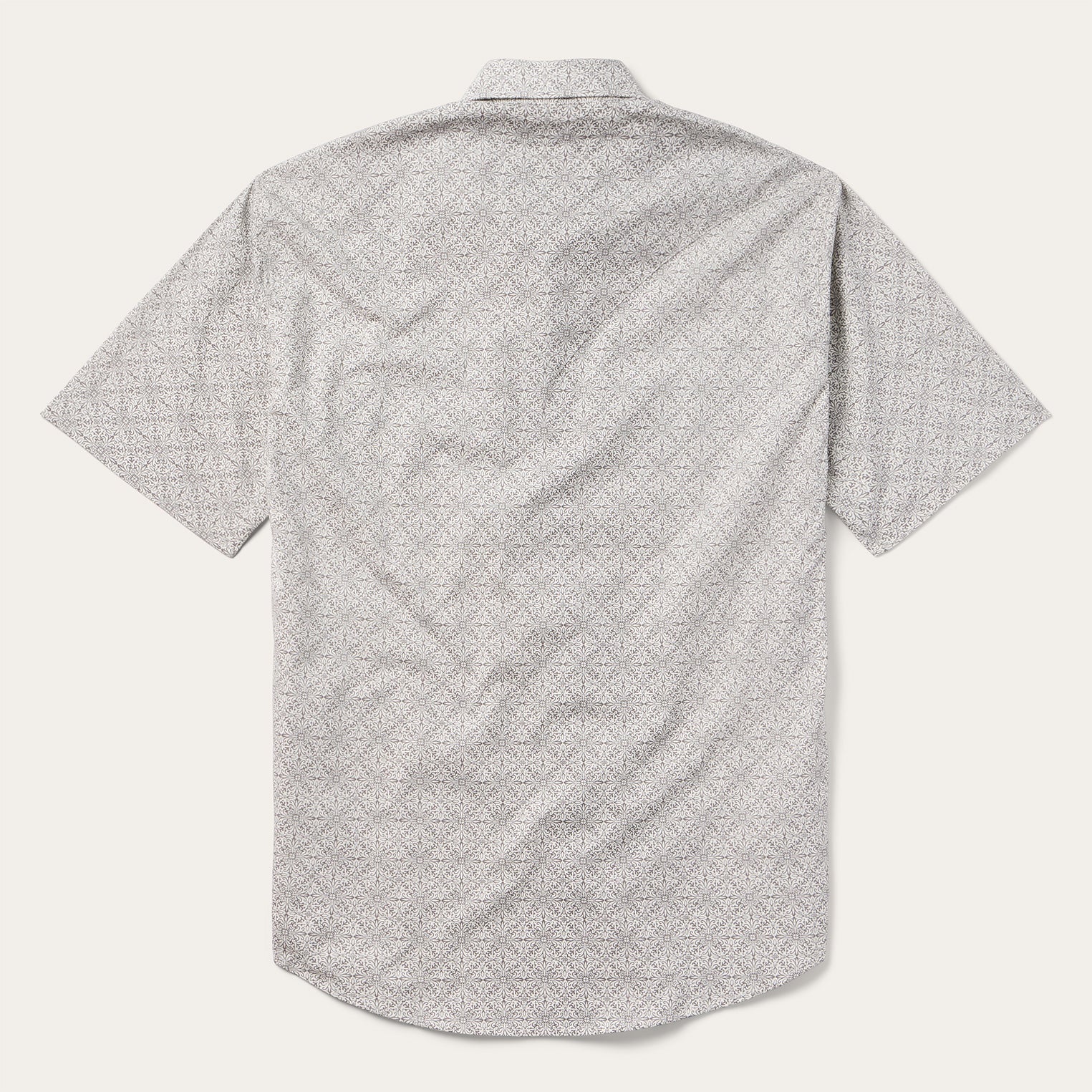 Pewter Filigree Short-Sleeve Western Shirt Grey | Stetson