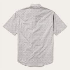 Pewter Filigree Short-Sleeve Western Shirt Grey | Stetson