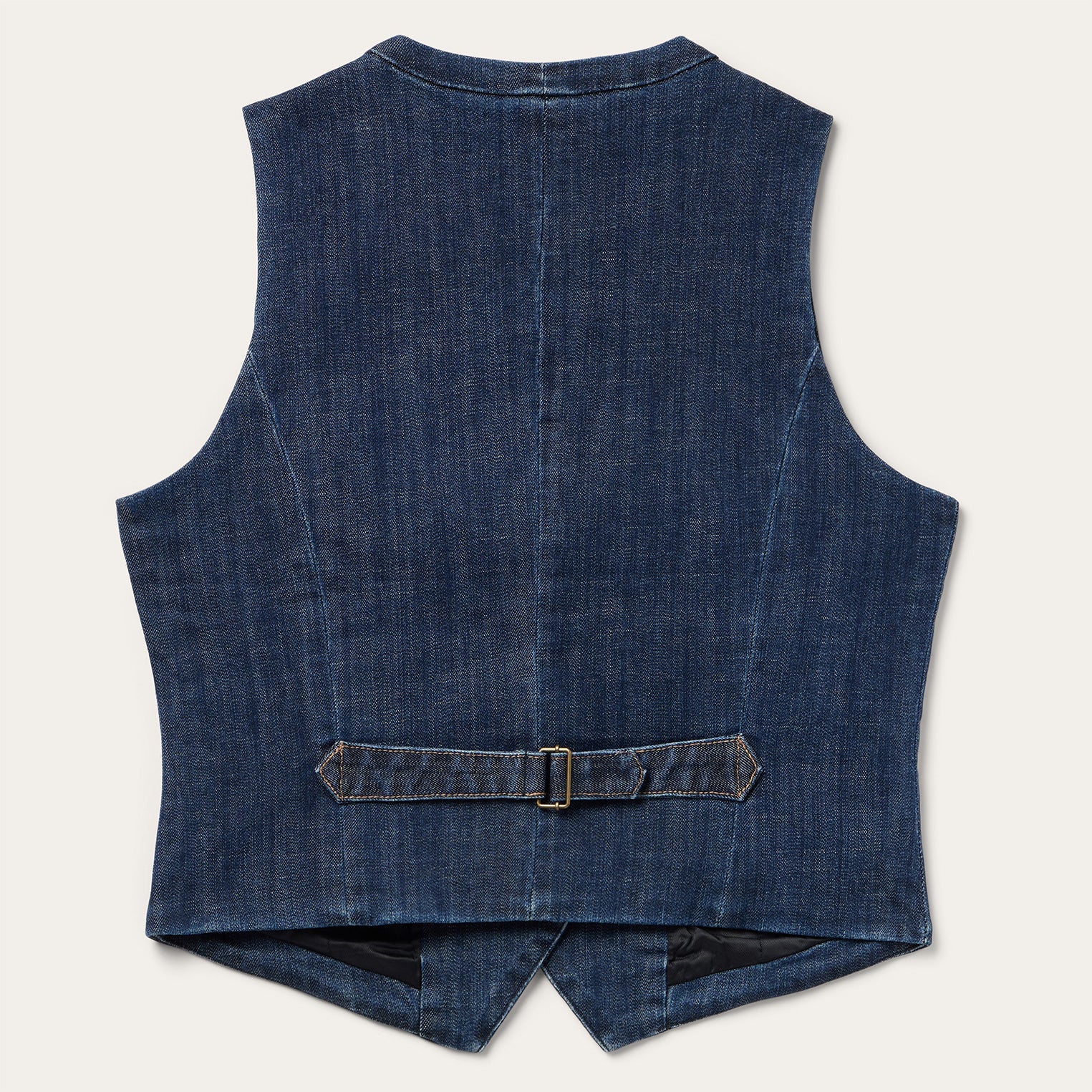 Dark Wash Stretch Denim Vest Blue | Stetson