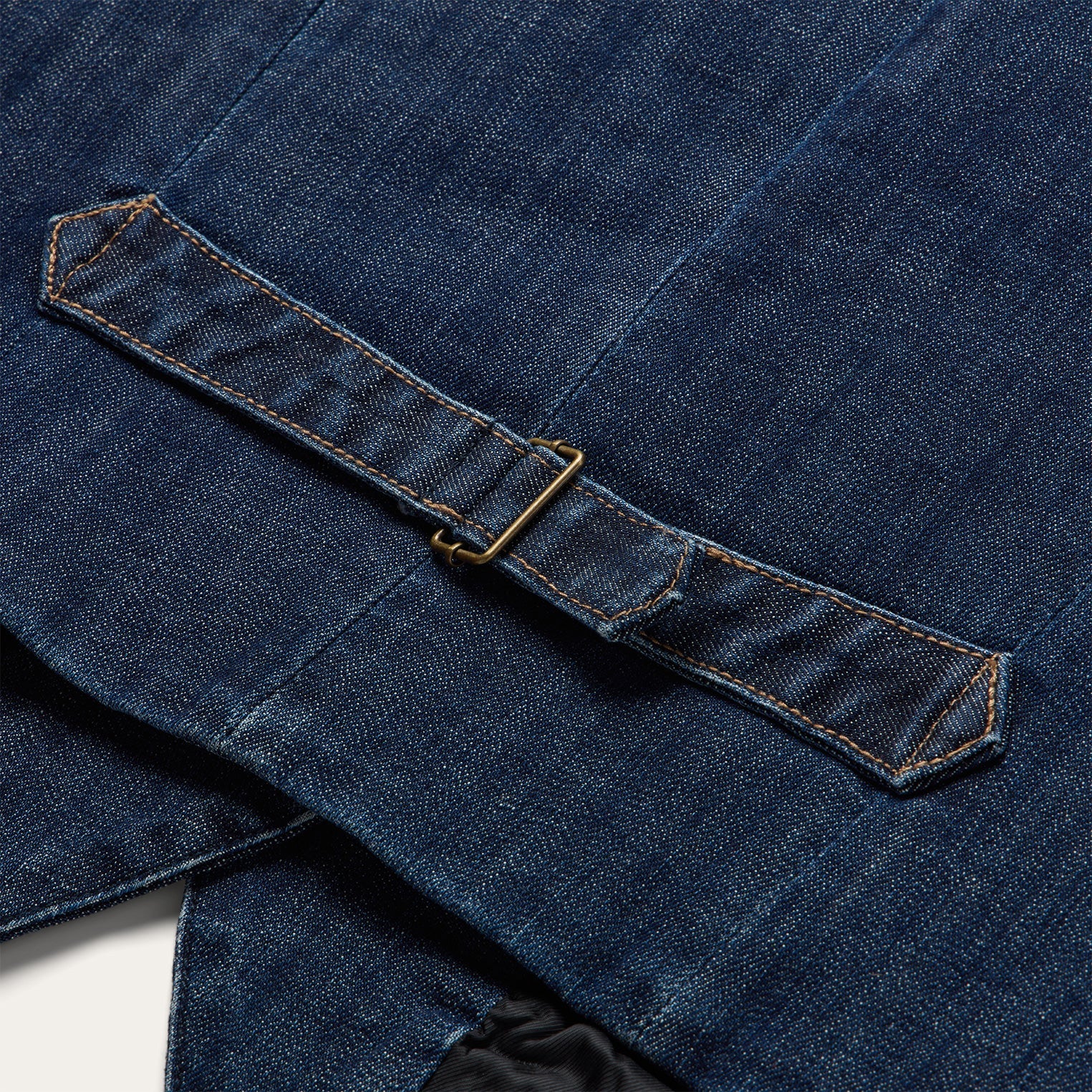 Dark Wash Stretch Denim Vest Blue | Stetson