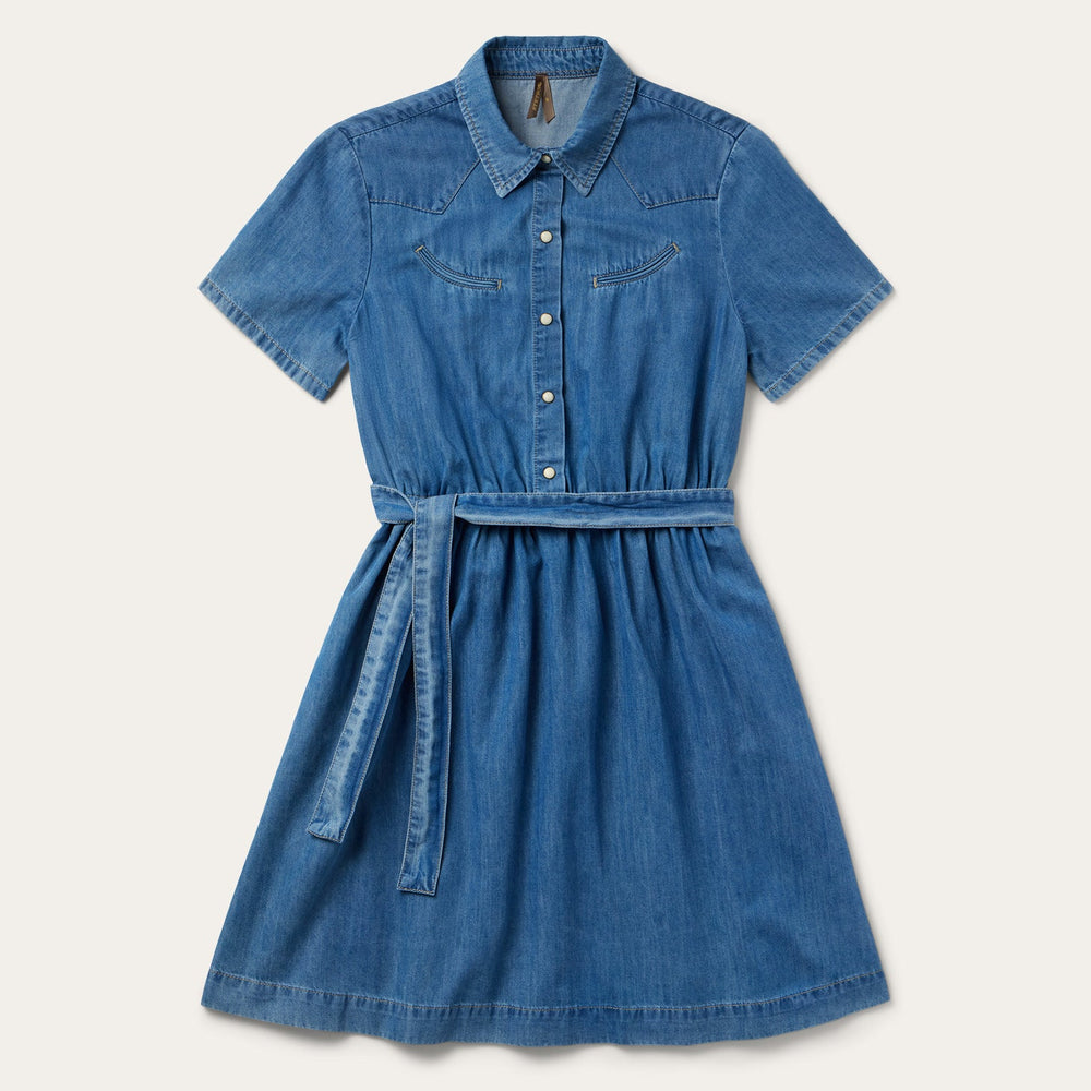 Smile Pocket Denim Dress Blue | Stetson