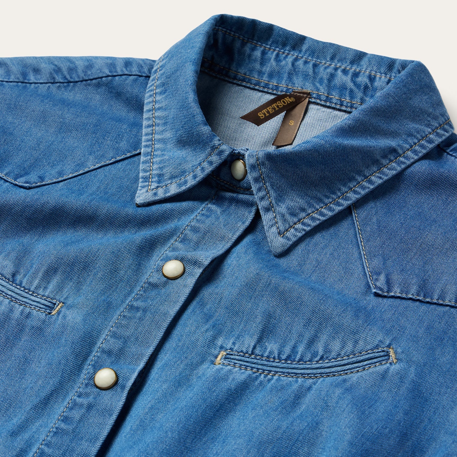 Smile Pocket Denim Dress Blue | Stetson