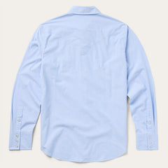 Fine Line Stripe Western Shirt Blue | Stetson