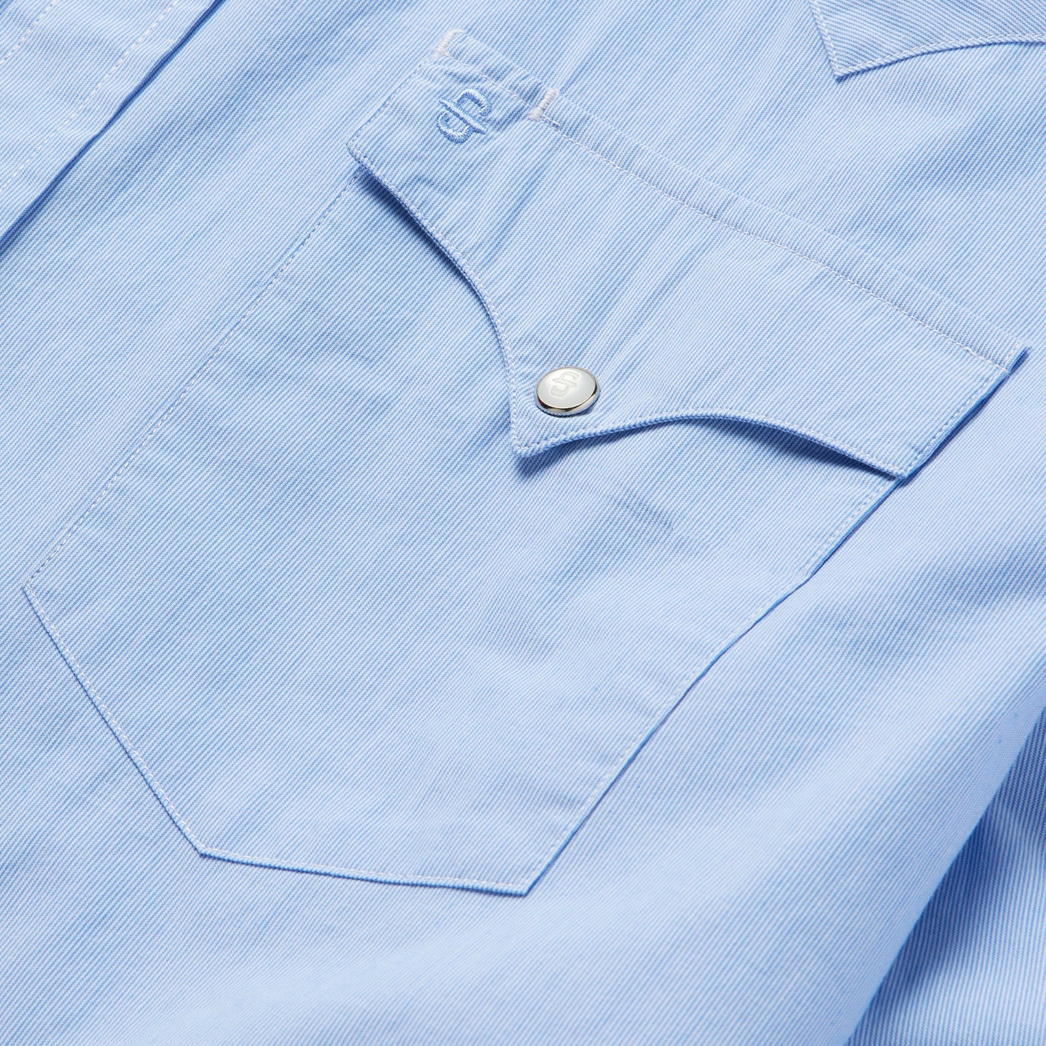 Fine Line Stripe Western Shirt Blue | Stetson